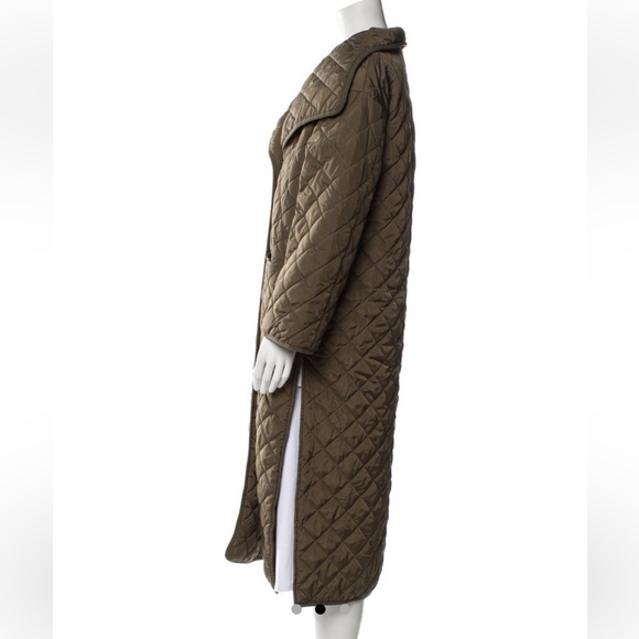 XS toteme green quilted coat - Picture 2 of 6